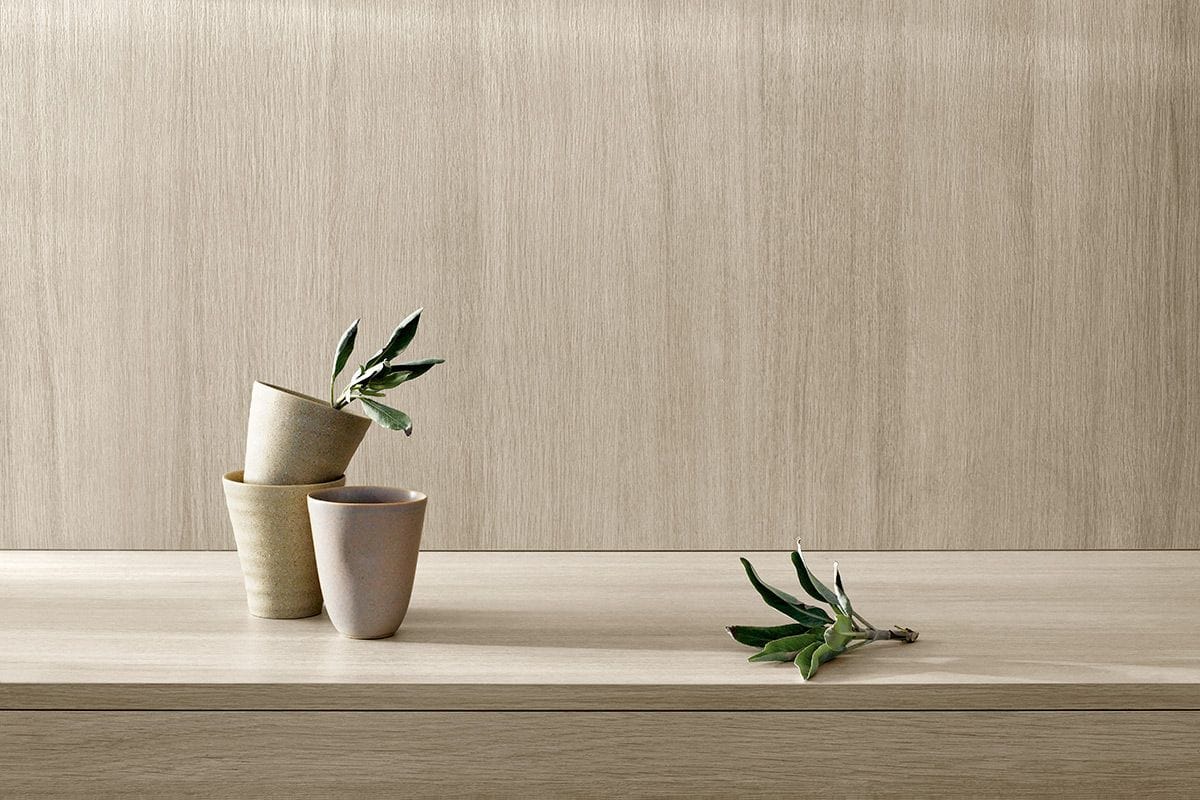 Finish material for whole home design is Misty Orchard, California Closets